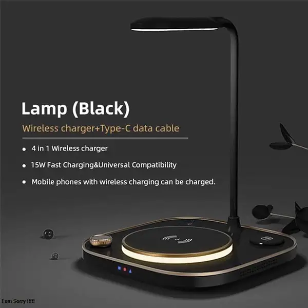 شارژر وایرلس رومیزی چراغ دار (کد 00206006)