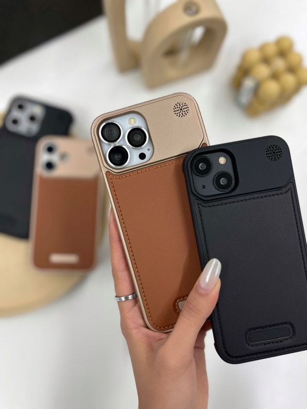 Leather metal iphone (00201720)