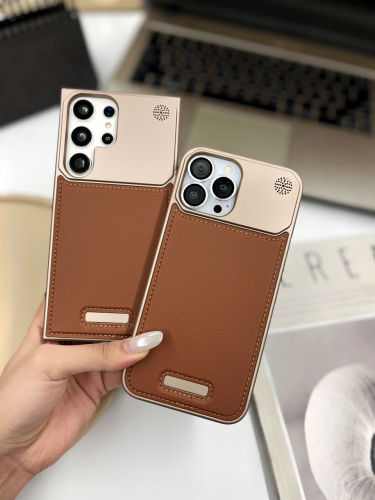 Leather metal iphone (00201720)
