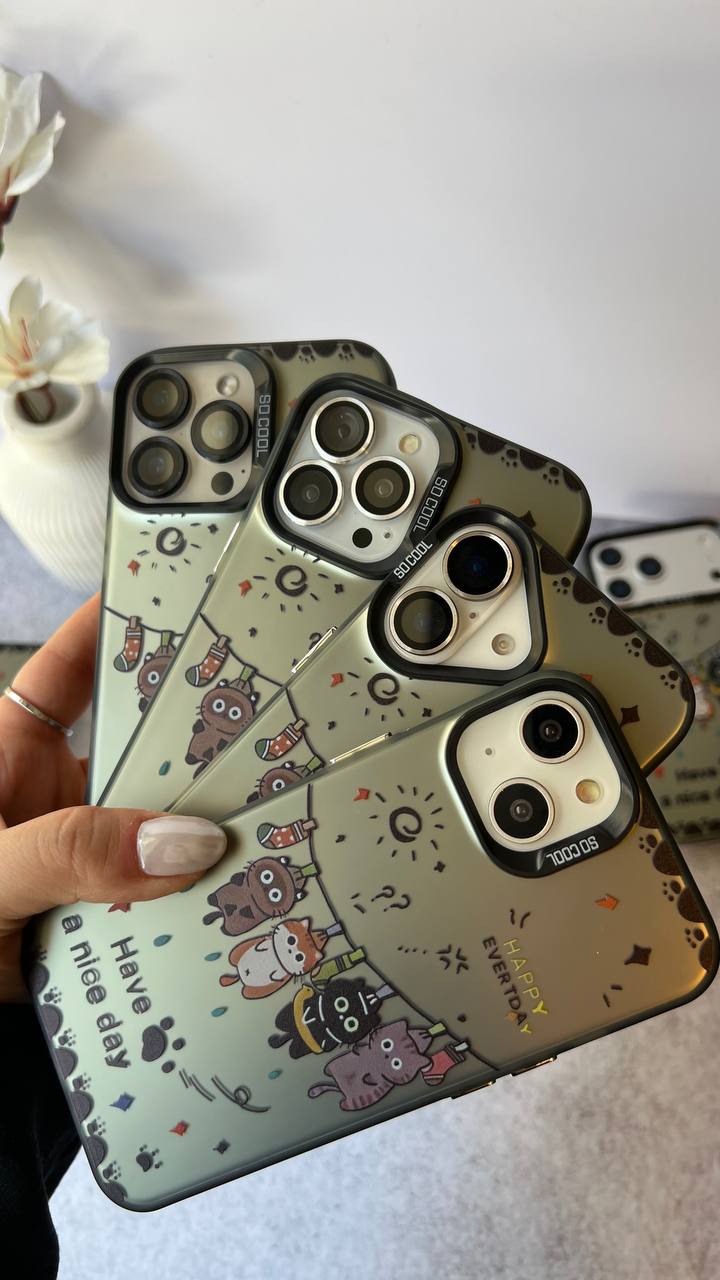 Sokool Hanging Cartoon Cats Design Phone Case Samsung A55 phone
